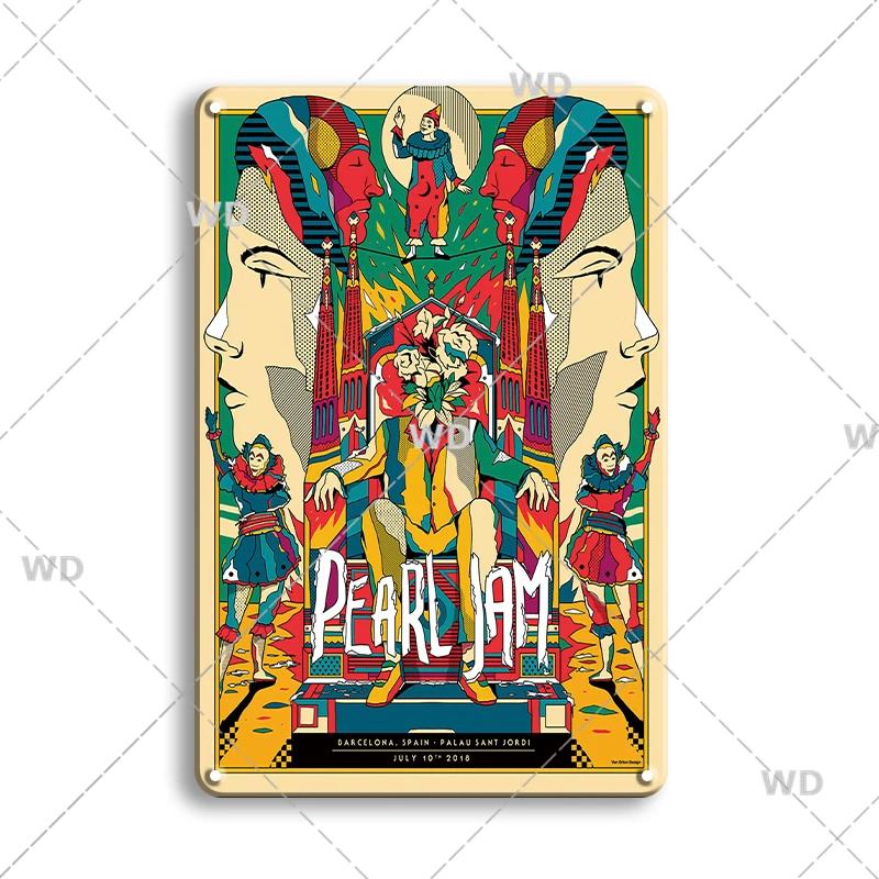 Retro Famous Rock Band Tin Sign Singer Poster Metal Plaque Vintage Metal Plate For Coffee Bar Pub Man Cave Room Home Wall Decor