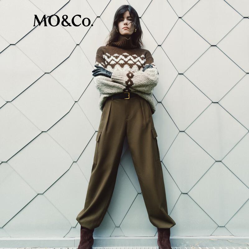 MO&Co. High Neck Wool Sweater