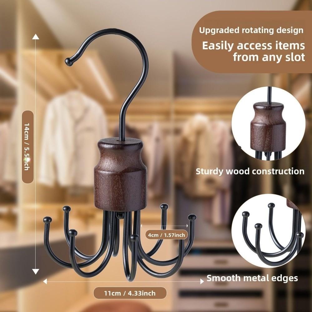 360° Rotating Octopus Clothes Hanger Metal Hanging Organizer Rotating Hooks Household Use