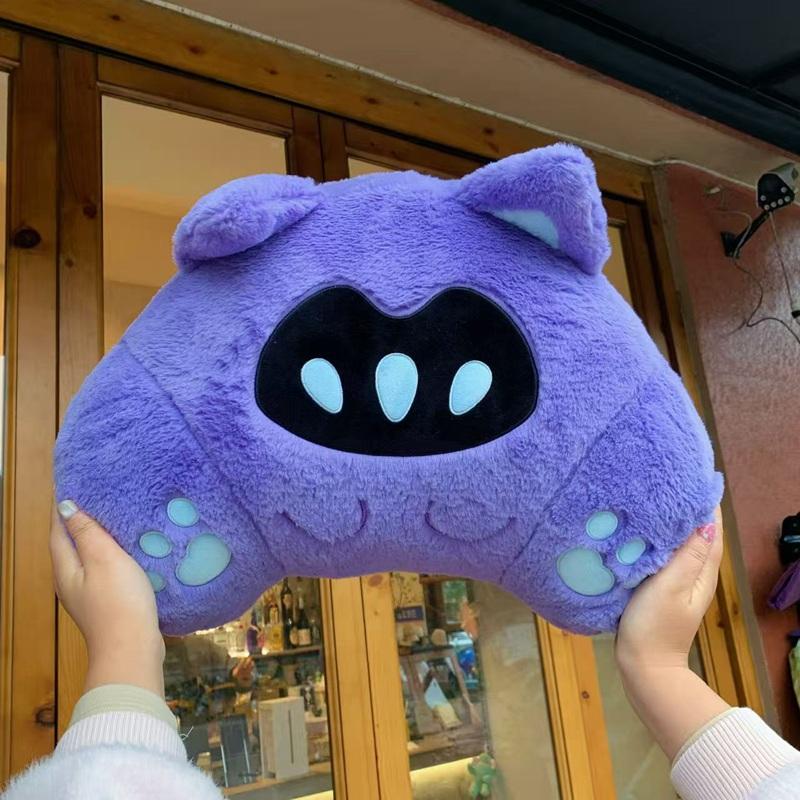 New Valorant Omen Valorant Cat Anime Cosplay Printing Plush Cushion VALORANT plush lumbar support hug pillow Gift 33X50X20cm