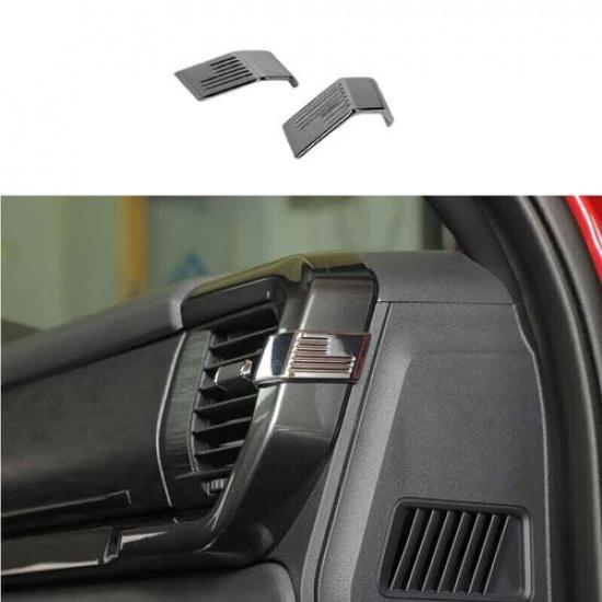Bright Silver Dashboard Gear Shift For Ford F-150 21-22 Both Side Trim 2PCS