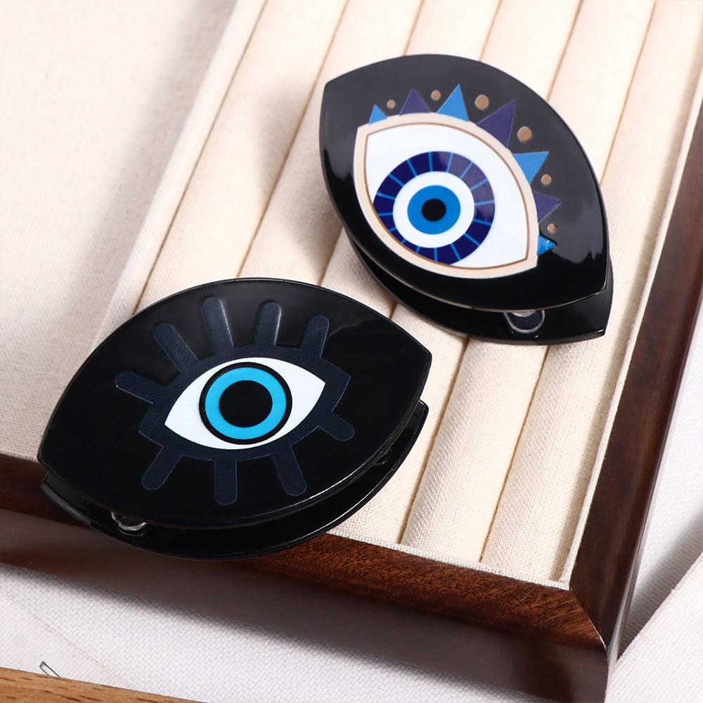 Korejský styl Modré démoní oko Spona do vlasů Držák na culík Vlasová spona Modré ďáblovo oko Žraločí spona Dívky