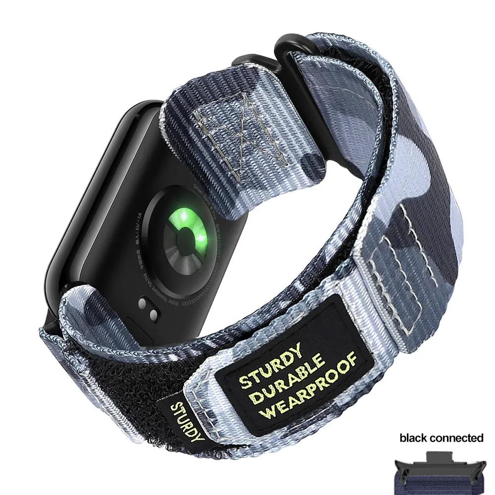 Nylon Loop Strap For Redmi Watch 5 4 Sport Bracelet Interchangeable Wristband For Xiaomi Mi Band 9/8 Pro Adjustable Watch Strap