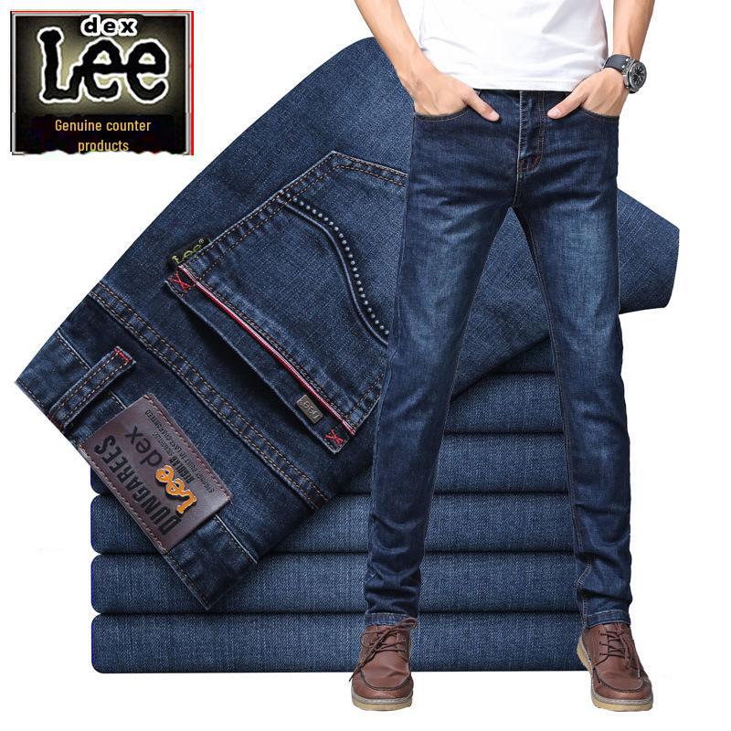 Leedex Herre Vår/Sommer Rettben Elastiske Jeans - Casual og Lettvekt