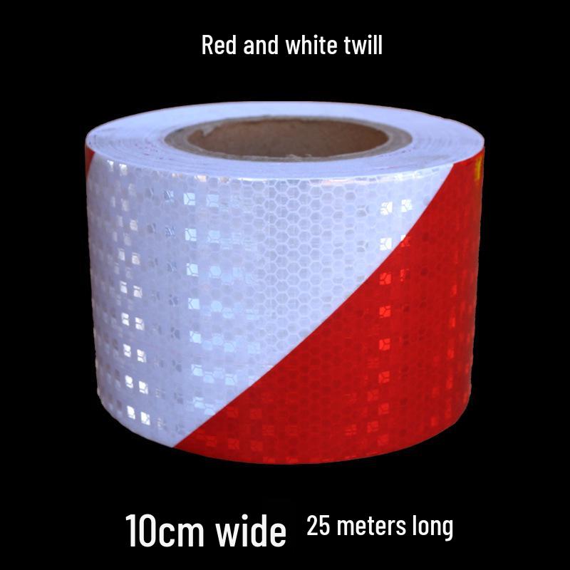 5cm Black Yellow Reflective Honeycomb Arrow Warning Tape Car Sticker