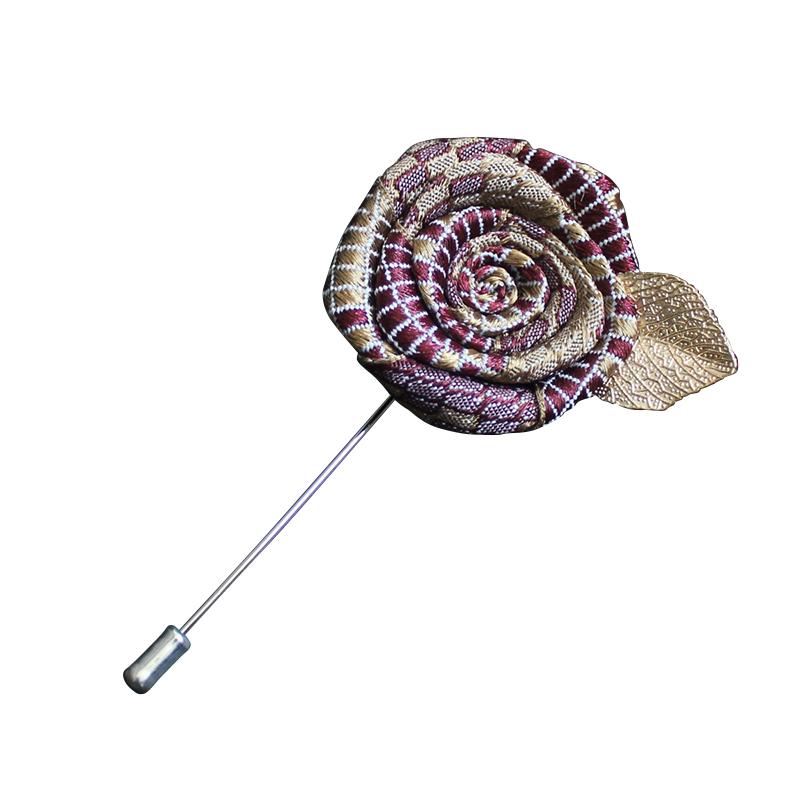 

1 шт. Костюм с розой Брошь для жениха Свадебная брошь на воротник Ювелирные изделия Значки на лацкан Корсаж Тканевые аксессуары Сплав