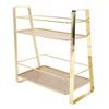 Countertop Shelf Minimalist Metal Space Saving Stable 2 Tier Bathroom   for Cosmetics Perfume
