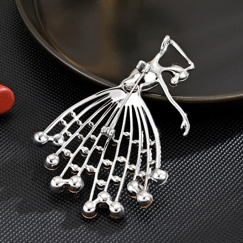 Elegant and luxurious design, delicate and sweet, fresh and refreshing, anti-exposure accessory - new style dancer brooch