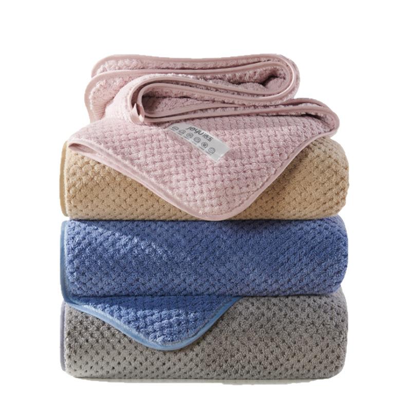 Coral Fluff Towel Household Moisture Absorbing and Hair Loss Adult Facial Towel Gift Towel Fast-dry Hair Towel
