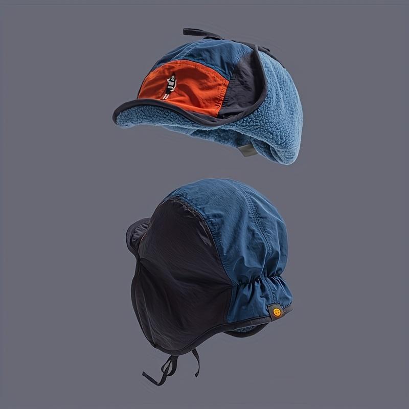 Bonnet d'hiver pour femme doublé polaire. Cordon de serrage réglable, léger et chaud pour le temps froid, la neige et le cyclisme. Lavage à la main seulement.