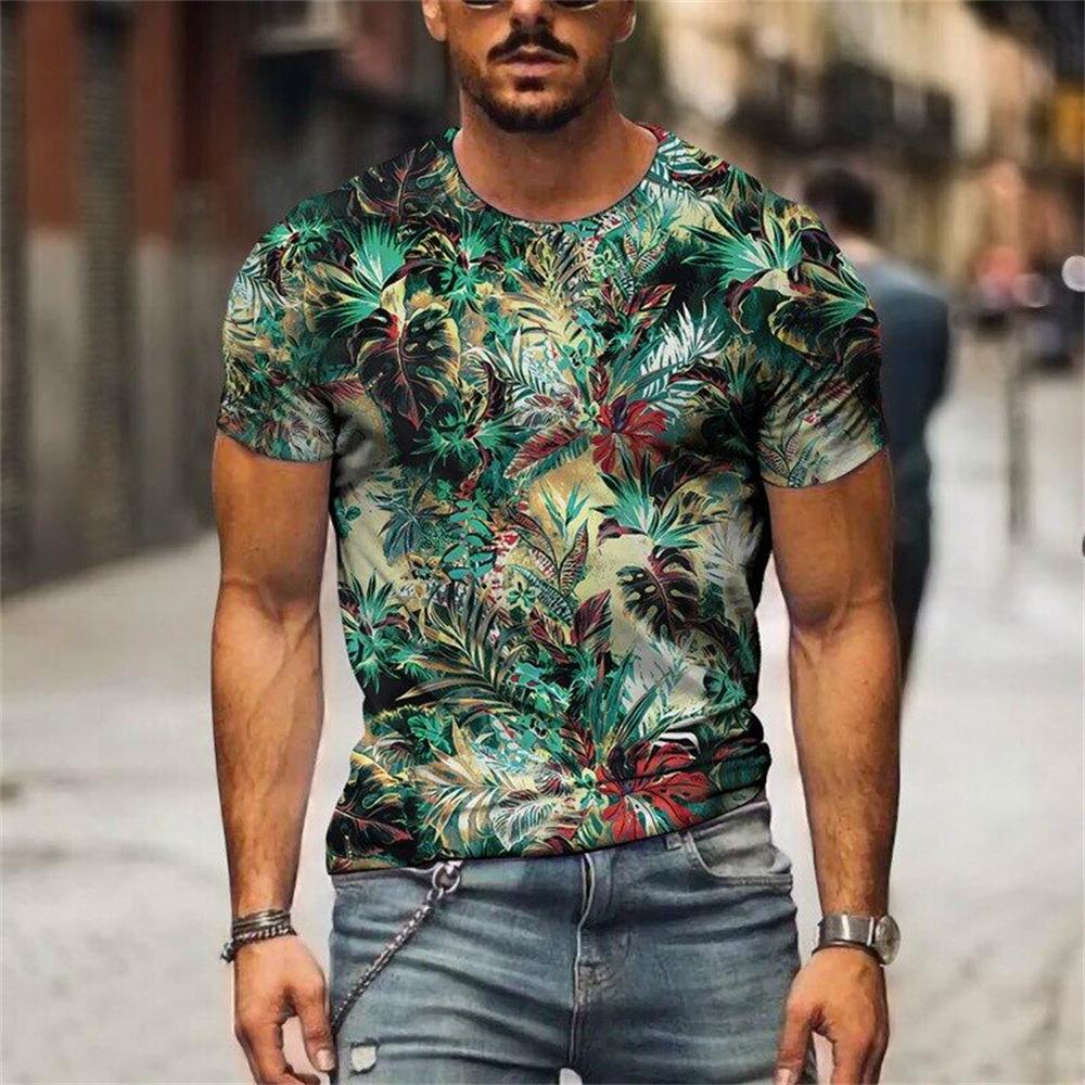 Summer Ethnic Style Original Men's T Shirts Fashion Unisex Casual Printed Tee Personality O-Neck Short Sleeve Tshirt