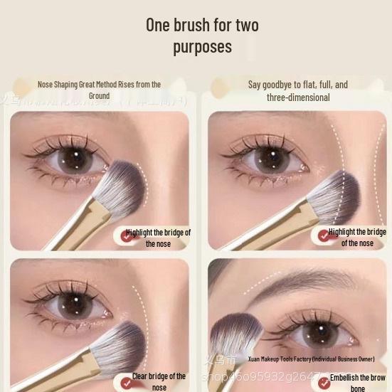 

Cangzhou Angled Contour & Highlight Nose Brush золотой