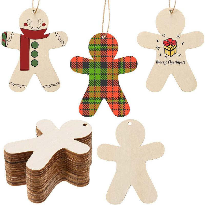 

Gingerbread Man Ornaments for Christmas Decorations DIY Gift Tags