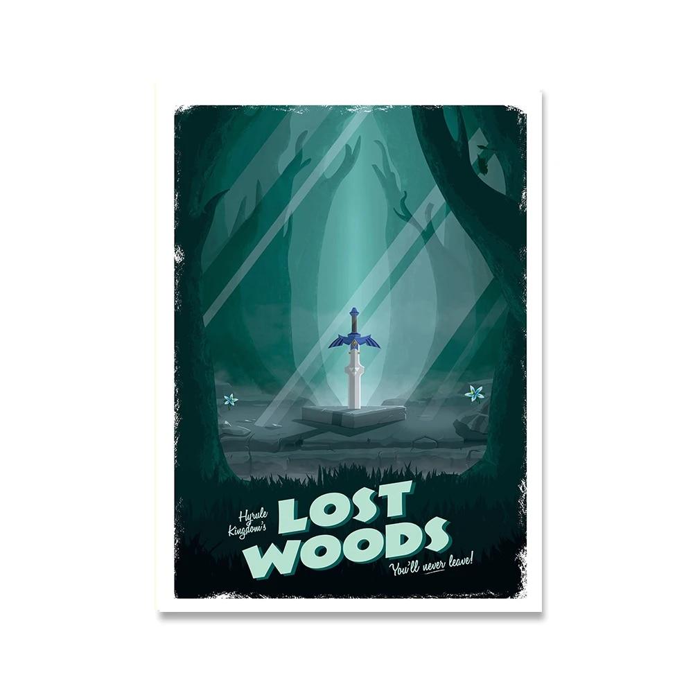 Rapture Bioshock Kingdom Hearts ceļojumu plakāti Retro vintage kanvas glezna izdrukā attēlus uz sienas dekorēšana mājas dekors bez rāmja