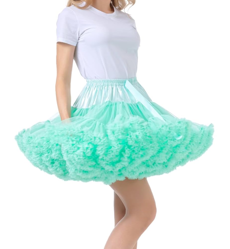 

fluffy pannier idol cosplay costume underskirt [Cedar Eight] Idol-style (light green)