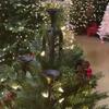 Tree Toppers Candlestick Festive Stand Topper Candle Holder For Holiday Celebration Party Displa Living Room Desk Shelf Mantel