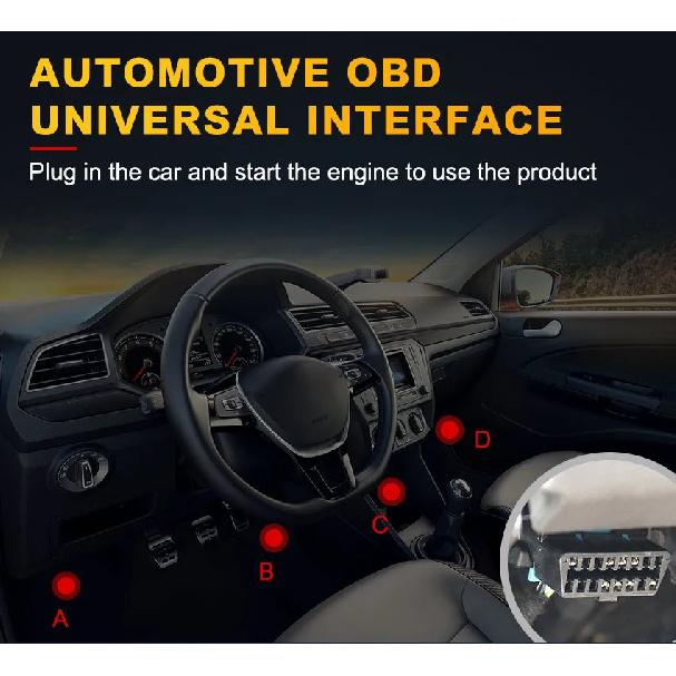 V519 OBD2 Scanner Diagnostic Auto Scan Tool Tools Supports 10 Language OBDII Fixd Scanner Code Reader with 2.8-inch Color Screen