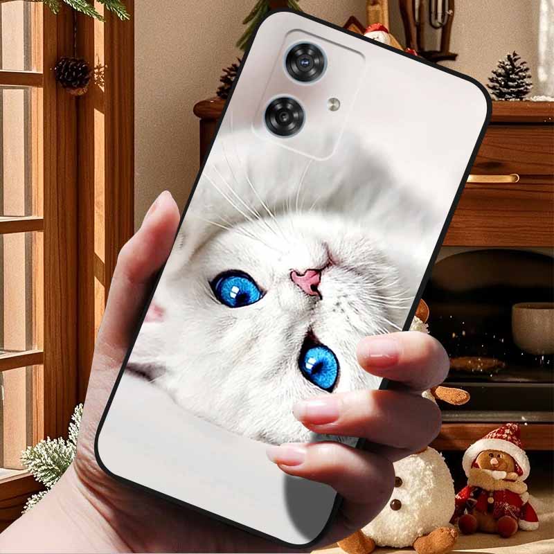 For Moto G84 G54 5G Case Fashion Soft TPU Silicone Bumper Phone Cover for Motorola Moto G84 5G MotoG54 G 54 84 Coque Capa Cats