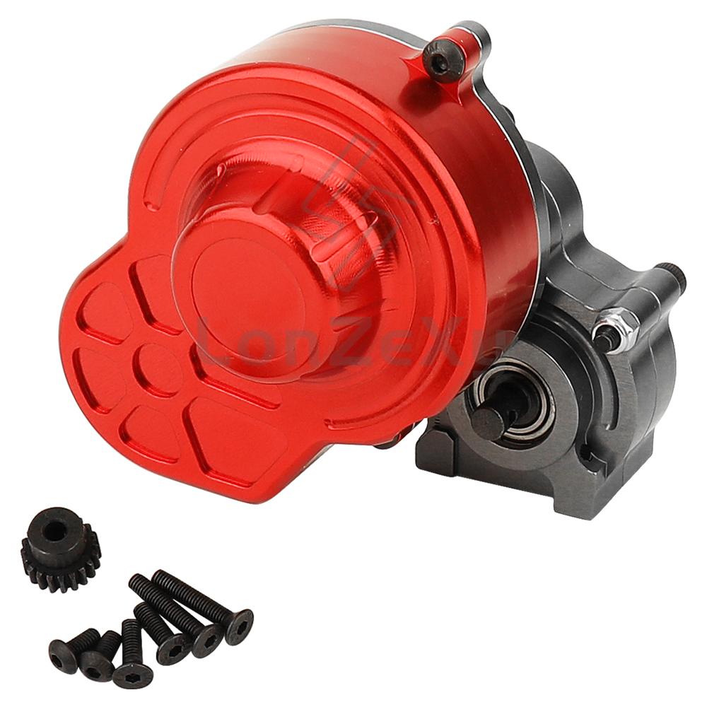 Complete Metal Transmission Gearbox with Gear for 1/10 RC Crawler Car Axial SCX10 Upgrade Parts