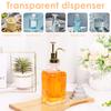 Coffee Syrup Dispenser Set 500ml Glass Syrup Bottle with Funnel Label Stickers Clear Coffee Syrup Container Pump Dispensers