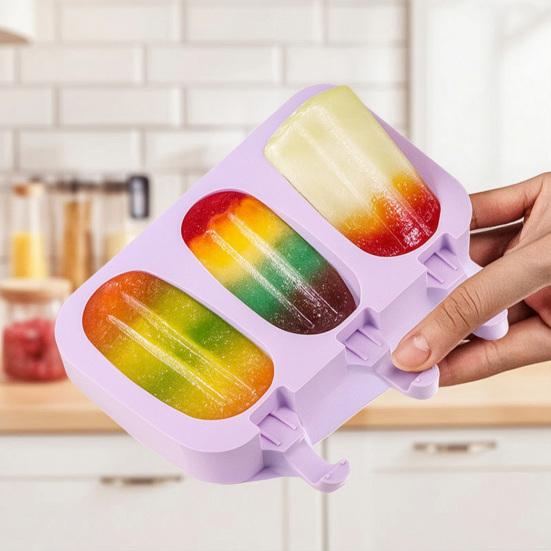 Silicone Popsicle Molds Maker Reusable Ice Popsicle Cartoon Small Popsicles Non-stick DIY Molds