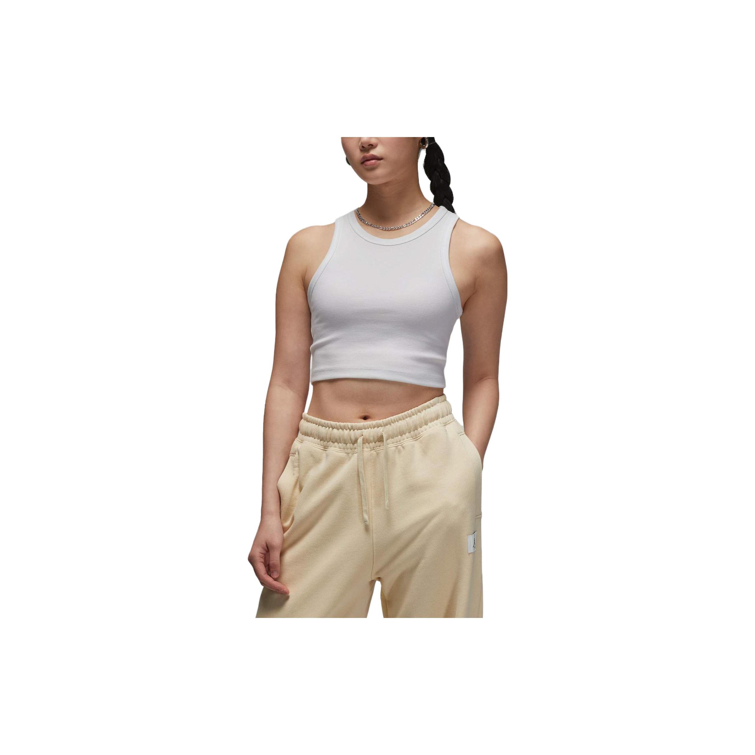 

New Jordan Sleeveless Sports Shirts Women s White DX4701-100 M