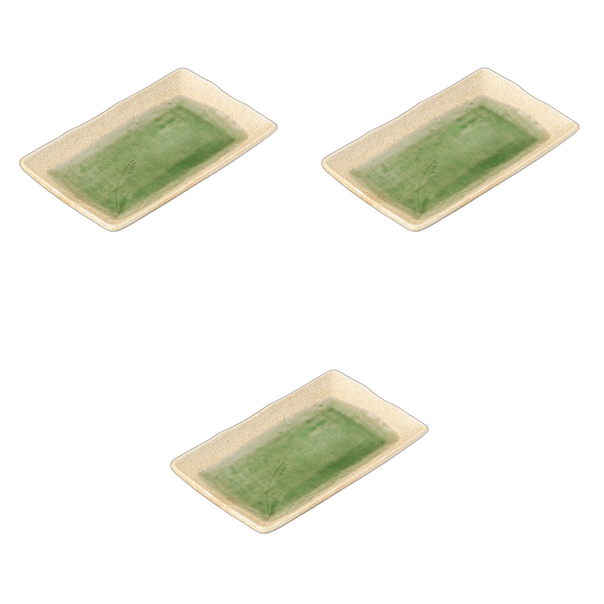 

Set of 3 Hiwa Glazed Ancient Pottery Plates x 13 x Pottery Setomonohonpo 6.0 [18.5 2.5 cm] Plates, Ceramic,