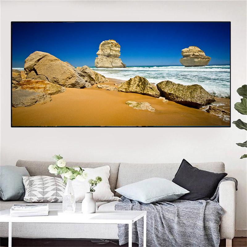 Landscape The Twelve Apostles Great Ocean Road Canvas Painting Beach Sea Posters and Prints Wall Pictures Home Decor No Frame
