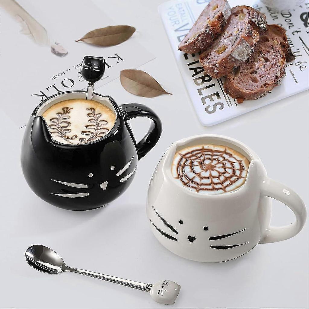 Ceramic Cat Spoons, Comfortable Weight With Creative Baby Cat Design, Suitable For Hot And Cold Drinks, Unique Gift Idea For Women And Cat Lovers 2025