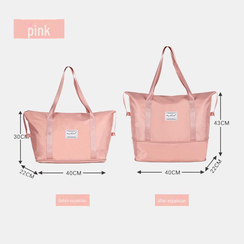 

Многофункциональная дорожная сумка Spot: Большая вместительная спортивная сумка для йоги с разделением на сухую и влажную одежду розовый