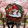 1PC Christmas Gnome Umbrella-8-Rib Reinforced, Automatic Open, Lightweight & Durable, Cute Fashion Accessory for Outdoor-W147