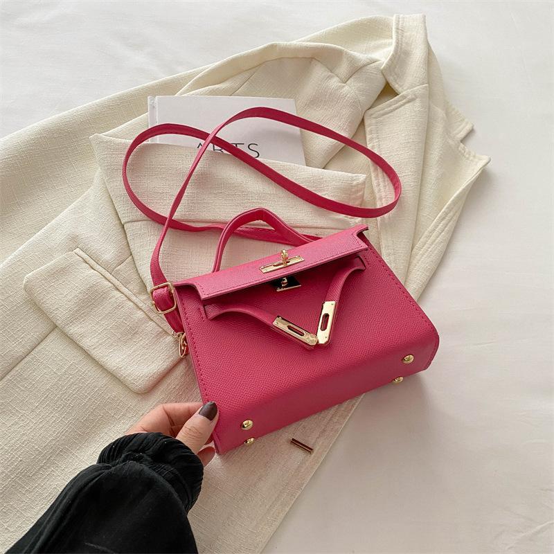 Summer New Small Bag Women's Bag 2024 Summer New Trendy Fashion Simple Messenger Bag Casual Retro Handbag