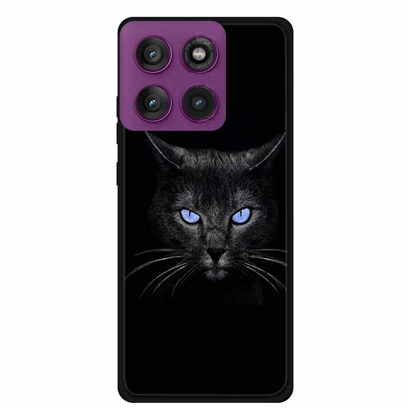 For Motorola Edge 60 Pro 5G Case Edge60 Pro Phone Case Tiger Black Silicone Soft Back Cover For Motorola Edge 60 Pro Case Coque