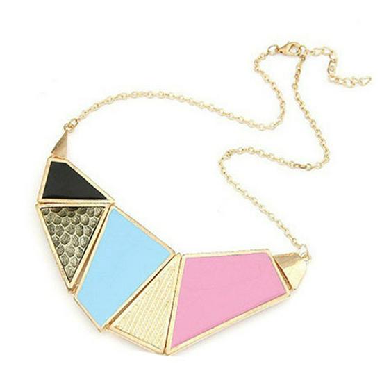 Ethnic Style Long Necklace: Retro Water Drop Pendant with Colored Shell for Fall/Winter