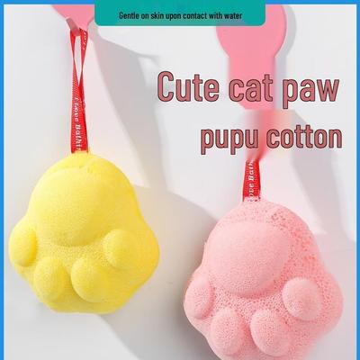 Newborn Bath & Shampoo Sponge Brush: Gentle Exfoliating Cotton for Babies