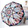 1pc Floral Mandala Design Automatic Folding Umbrella. Portable Collapsible Design, Best  Birthday Festival Gift Yy250924168