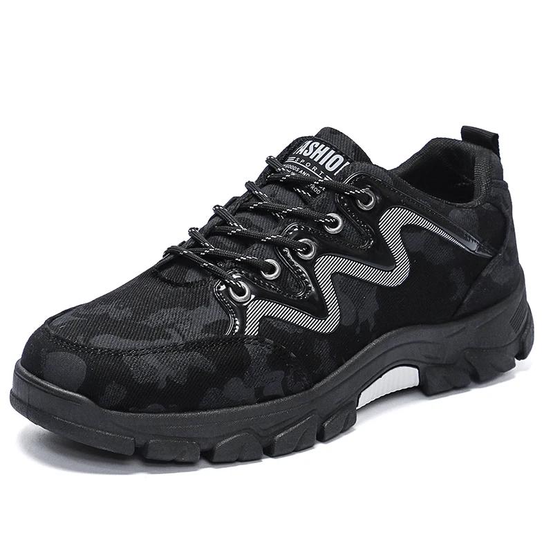

Mens Casual Canvas Shoes Men s Sneakers Outdoor Breathable Non-slip Wear-resistant Hiking Shoes for Men Leisure Shoes Size 39-48 48 чорний