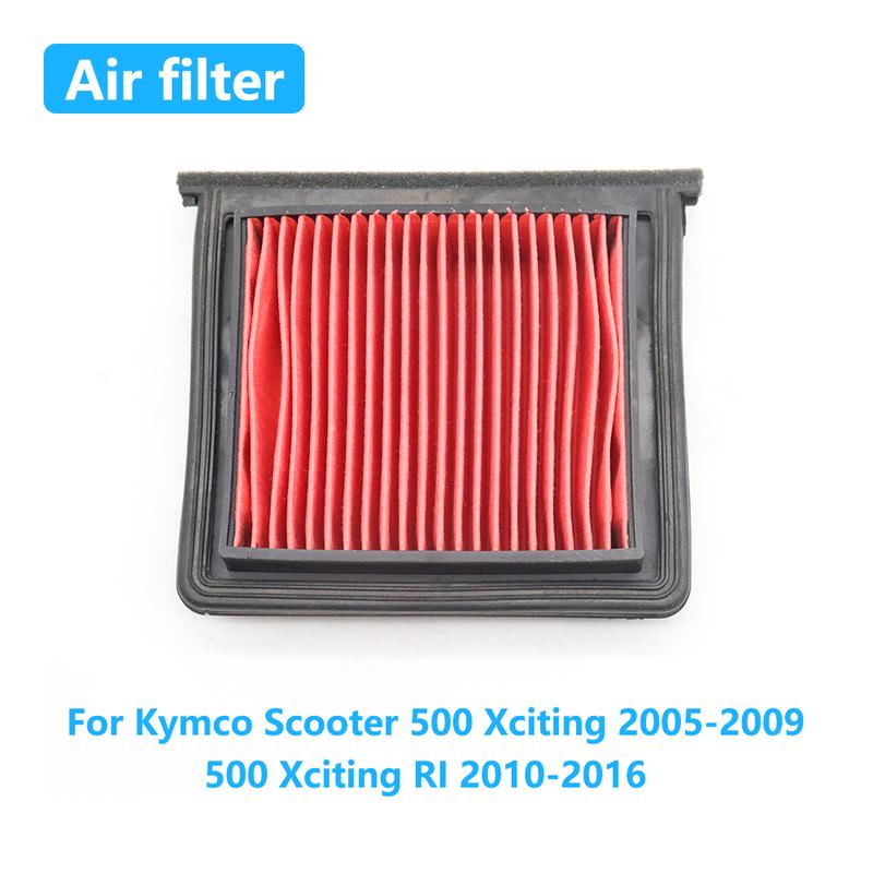 Motorrad High Flow Luftfilter für Kymco Roller 500 Xciting 2005-2009 500 Xciting RI 2010-2016 Ansaugreiniger Zubehör