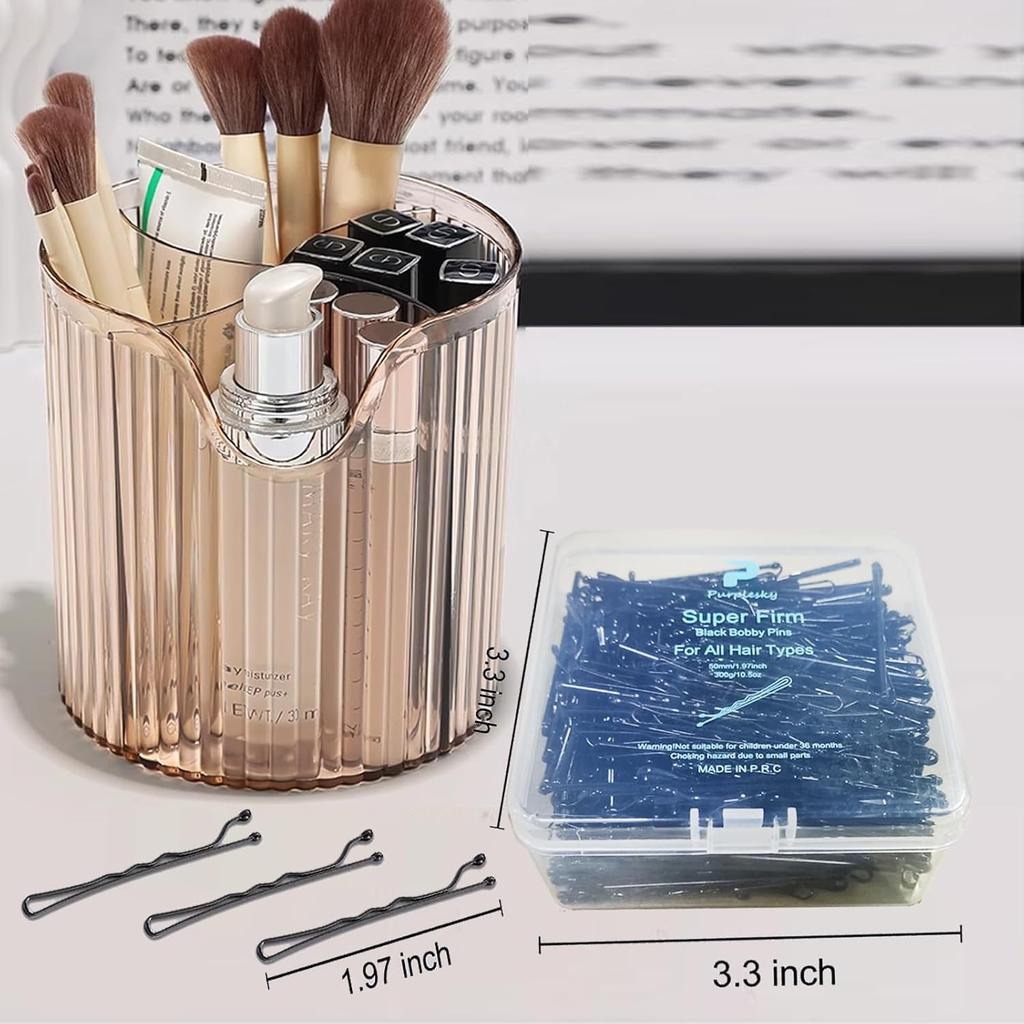 400PCS Hair Black Bobby Pins for Women,  Women Hair Pins, Bun Pins for Thick Hair Thin hair and All Hair Types,