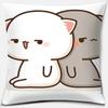 45x45cm Cartoon Cute Pillowcase Mocha Mochi Peach Cat   Sofa Car Decoration   Home