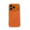 Magnetic Leather Texture Phone Case with Lens Film for iPhone 16 Pro Max