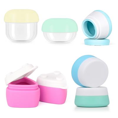 Silicone Packaging Box Medicine Cosmetic Plastic Box Transparent PP Storage Box Travel Cream Emulsion Box