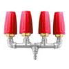 Rotating Sprinkler Water Turbines Nozzle Featuring 4Heads Corrosion Resistant Fittings Ideal for Highly pressure Outdoor Use