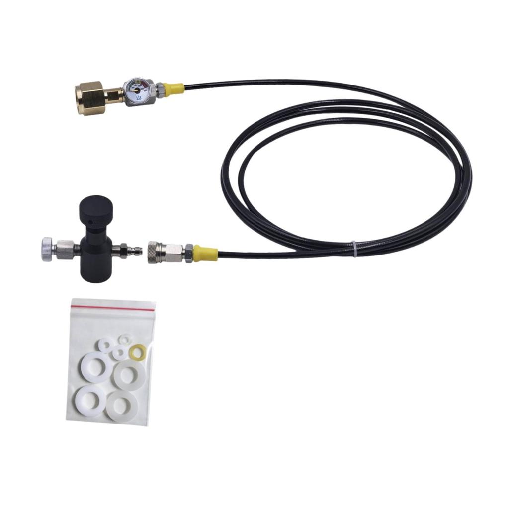 Carbonator Refill Adapter Connector Kit Accessory Professional 40Inches Hose Style A