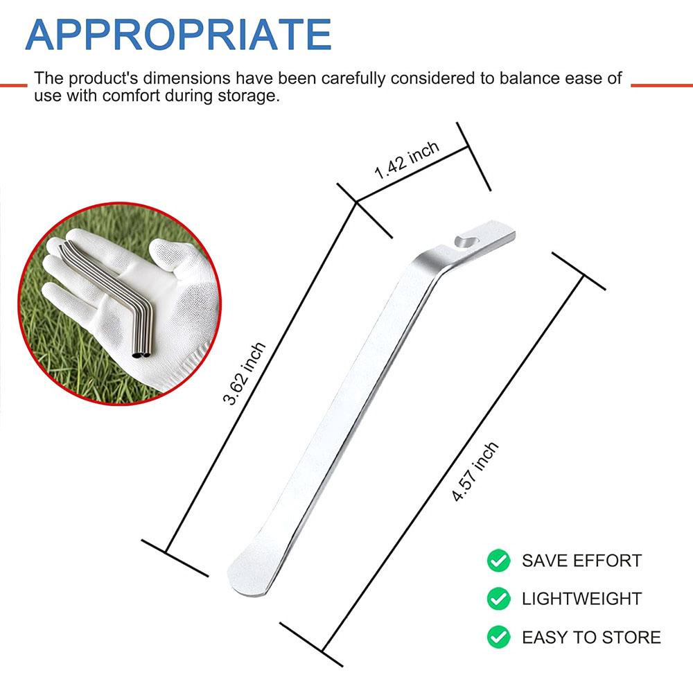 3Pcs Bicycle Tire Lever Premium Hardened Stainless Steel Levers To Repair Bike Tube,Cycling Tire Repair Tool