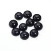5-10 Stück Naturstein Cabochon Schwarzer Sandstein Rund Flachboden Cabochon Perlen Zur Schmuckherstellung DIY Ring Anhänger Zubehör