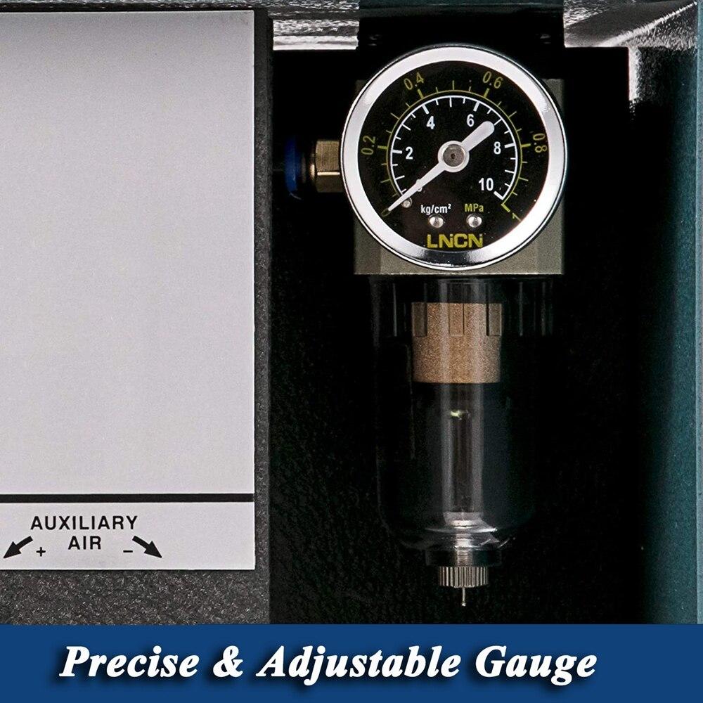 Jewelry Pneumatic Engraving Machine 1400 RPM Adjustable Speed 60Hz 80W Graver Engraving Tool Handpiece for Crafts