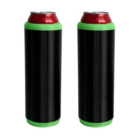 Dual Can Holder with Quick Reload 2 Beer Soda Can Cooler Insulated Beverage Holder Outdoor Event Accessory
