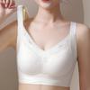 Gypsophila Lifting Seamless Gathered Side Plus Size Underwear Soft Support Adjustment Sexy Lace Bra