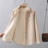 Thicken Velvet Plain Shirts Women Winter Warm Blouses and Tops Casual Corduroy Shirt Jacket, Female Clothes Coat